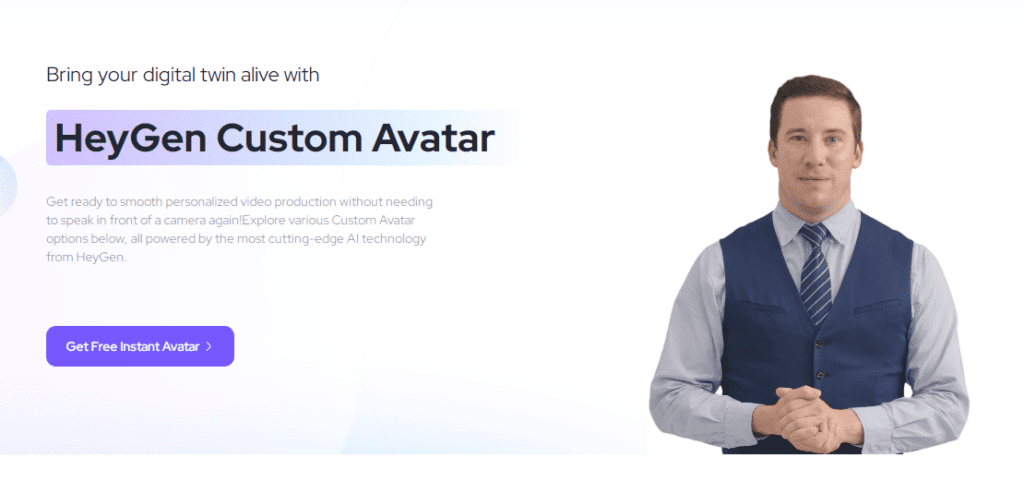 HeyGen's Custom Avatar feature.
