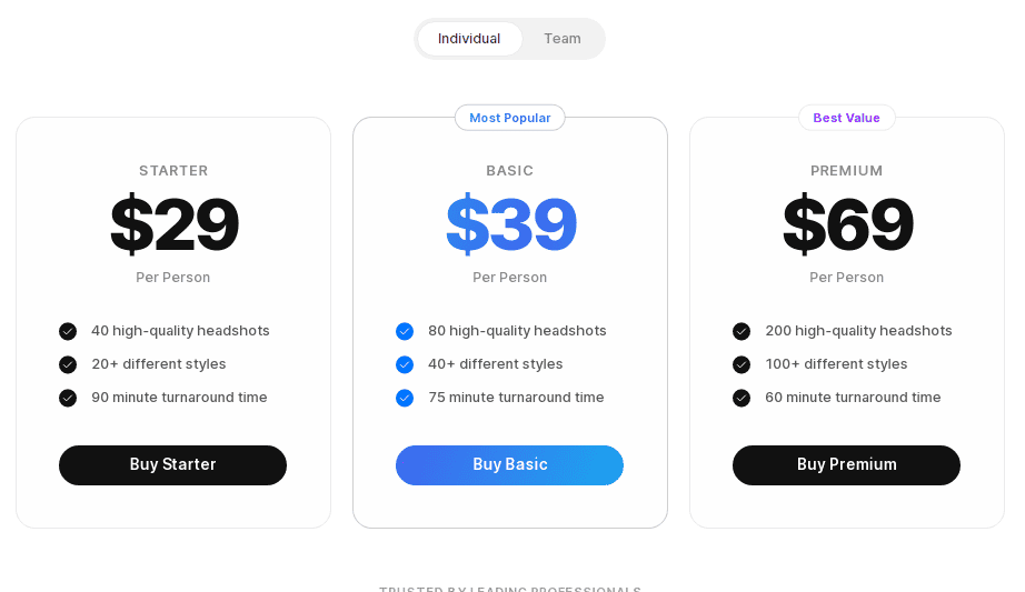 Aragon's pricing page.